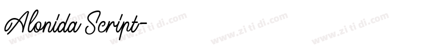 Alonida Script字体转换 Alonida Script字体转换